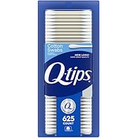 Q-tips Cotton Swabs For Hygiene and Beauty Care Original Cotton Swab Made With 100% Cotton 625 Count, WHITE