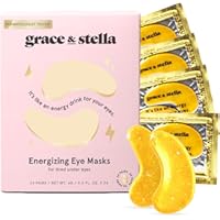 grace & stella Under Eye Mask (Gold, 24 Pairs) Reduce Dark Circles, Puffy Eyes, Undereye Bags, Wrinkles - Gel Under Eye Patches - Gifts for Women - Birthday Gifts for Women - Vegan Cruelty Free