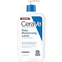 CeraVe Daily Moisturizing Lotion for Dry Skin | Body Lotion & Face Moisturizer with Hyaluronic Acid and Ceramides | Daily Moisturizer | Fragrance Free | Oil-Free | 19 Ounce